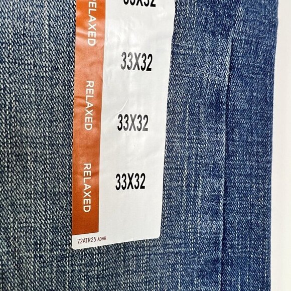 Wrangler Men’s Relaxed Fit Straight Leg Jeans Size 33 x 32 Blue Medium Wash NWT - Picture 4 of 9
